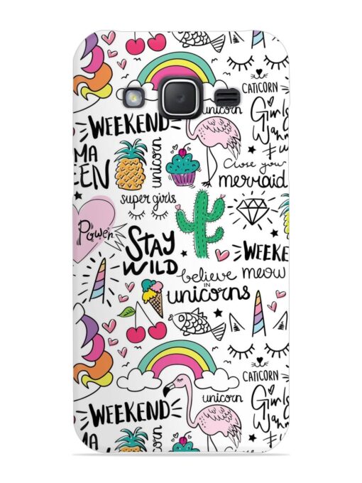 Unicorn Ice Cream Snap Case for Samsung Galaxy J7 (2015) Zapvi