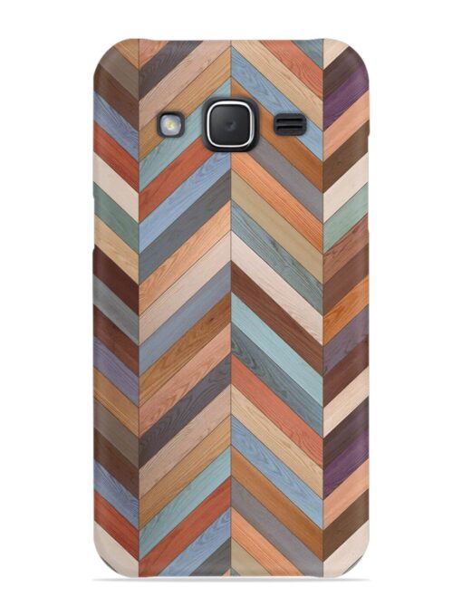 Seamless Wood Parquet Snap Case for Samsung Galaxy J7 (2015) Zapvi