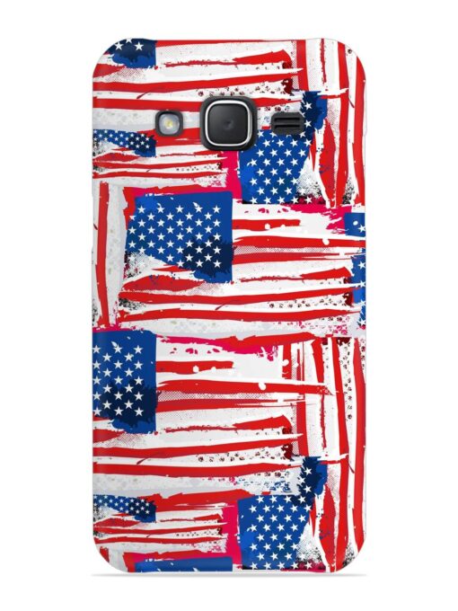 Usa Flag Seamless Snap Case for Samsung Galaxy J7 (2015) Zapvi