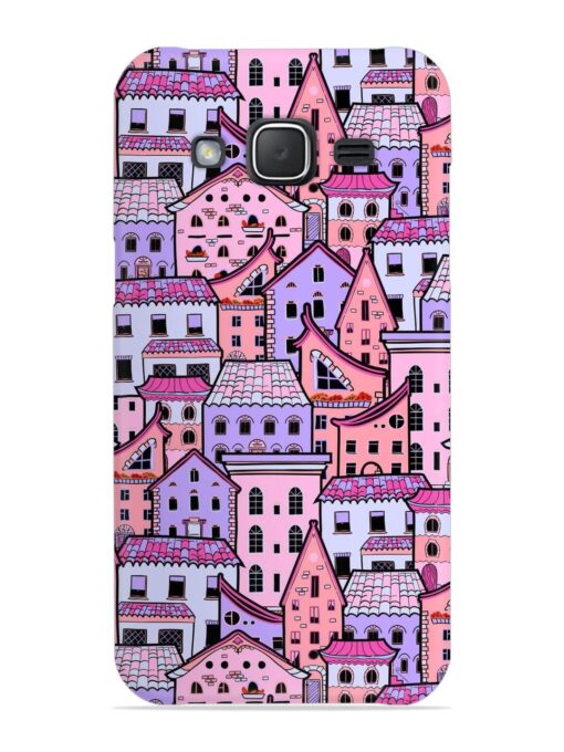 Seamless Pattern Houses Snap Case for Samsung Galaxy J7 (2015) Zapvi