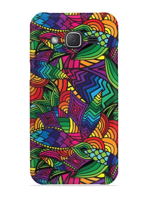 Abstract Multicolor Seamless Snap Case for Samsung Galaxy J7 (2015) Zapvi