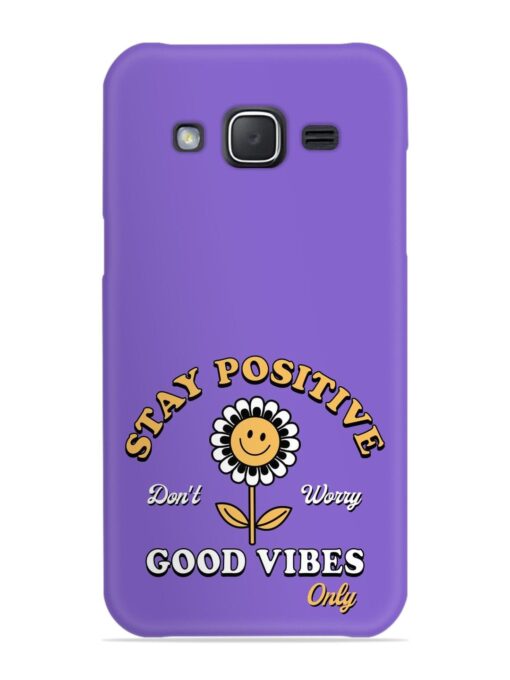 Retro Positive Flower Snap Case for Samsung Galaxy J7 (2015) Zapvi