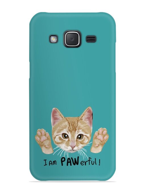 Typography Slogan Cat Snap Case for Samsung Galaxy J7 (2015)