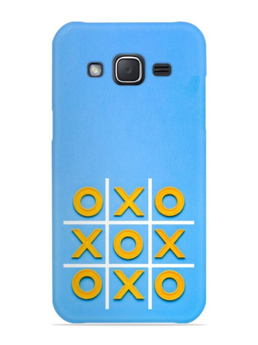 Yellow Plastic Crosses Snap Case for Samsung Galaxy J7 (2015)