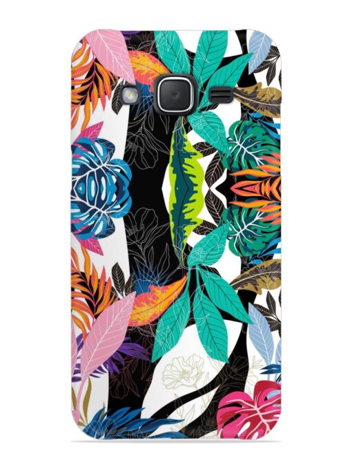 Floral Pattern Bright Snap Case for Samsung Galaxy J7 (2015) Zapvi