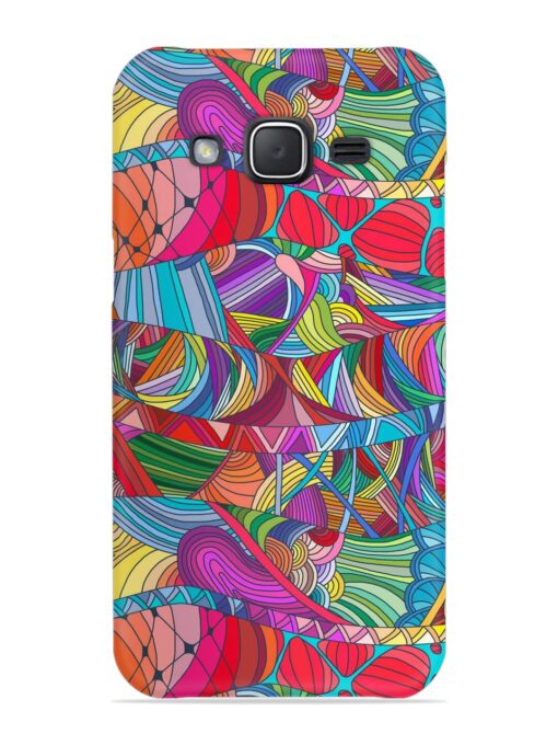 Seamless Patterns Hand Drawn Snap Case for Samsung Galaxy J7 (2015)