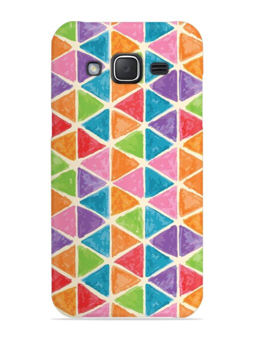 Seamless Colorful Isometric Snap Case for Samsung Galaxy J7 (2015) Zapvi