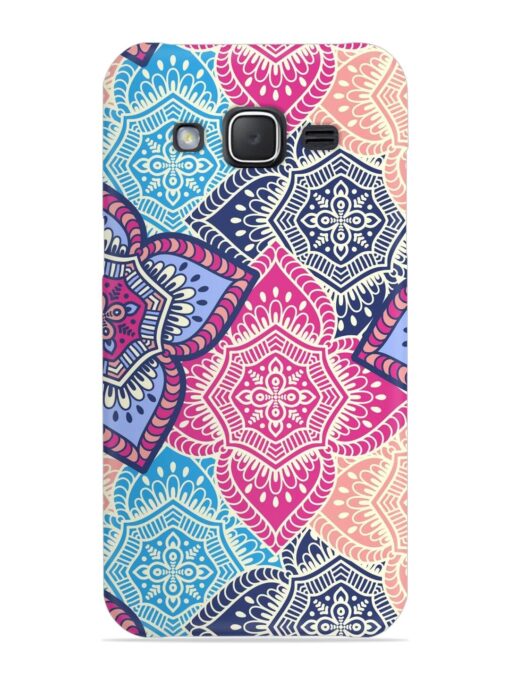 Ethnic Floral Seamless Snap Case for Samsung Galaxy J7 (2015) Zapvi