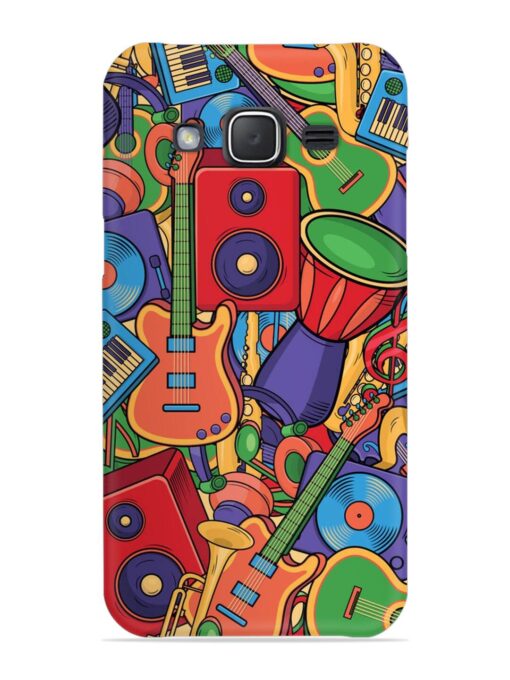 Colorful Music Art Snap Case for Samsung Galaxy J7 (2015) Zapvi