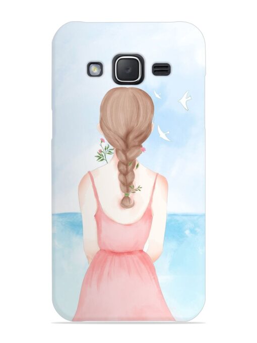 Watercolor Girl Vector Snap Case for Samsung Galaxy J7 (2015) Zapvi