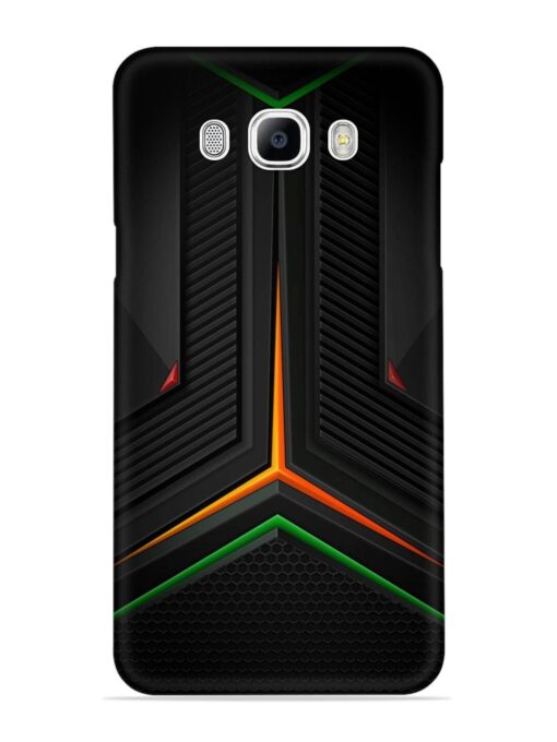 Orange Triangle Light Snap Case for Samsung Galaxy J7 (2016) Zapvi