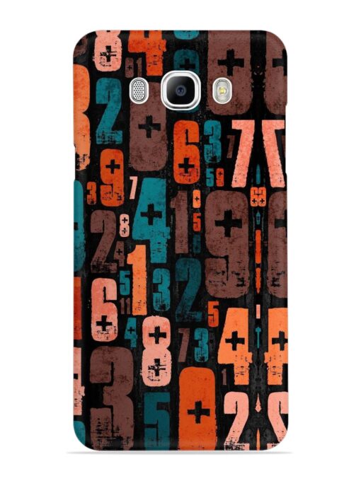 0 To 9 Art Snap Case for Samsung Galaxy J7 (2016) Zapvi