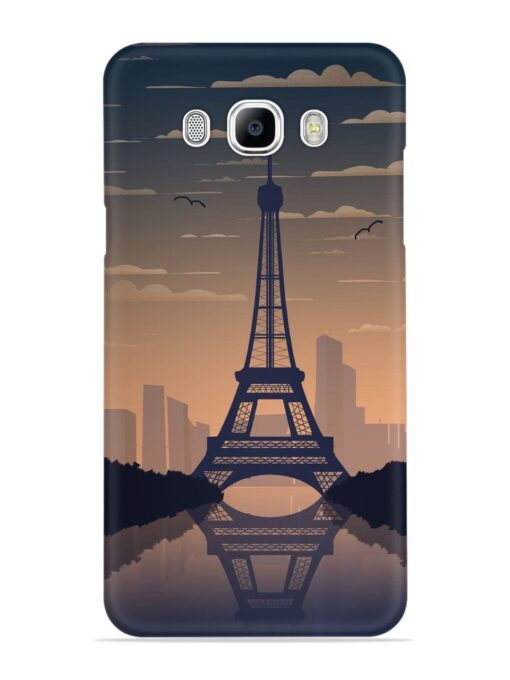 France Paris Eiffel Tower Gradient Snap Case for Samsung Galaxy J7 (2016) Zapvi