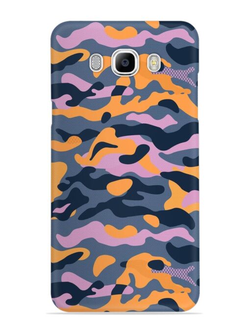 Camouflage Army Military English Orange Art Snap Case for Samsung Galaxy J7 (2016)