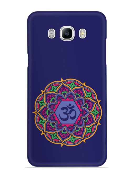 Om Mandala Art Blue Snap Case for Samsung Galaxy J7 (2016)