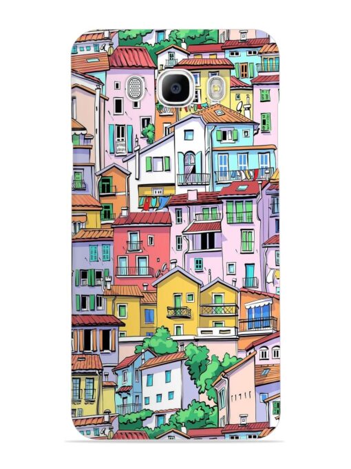 Europe Old Town Snap Case for Samsung Galaxy J7 (2016)