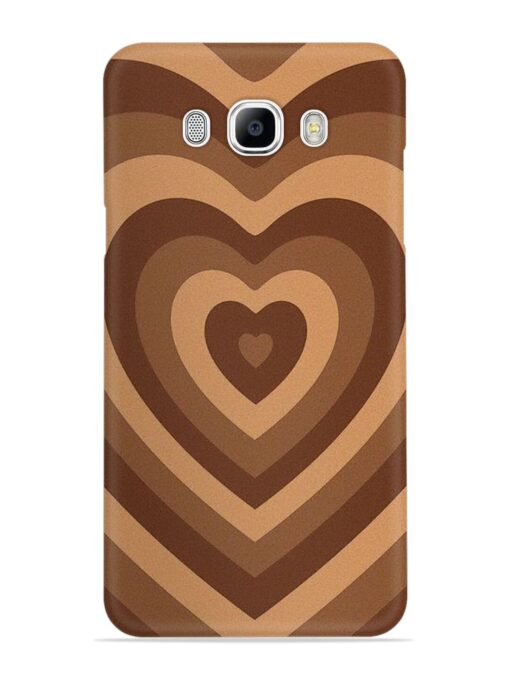 Brown Heart Snap Case for Samsung Galaxy J7 (2016)