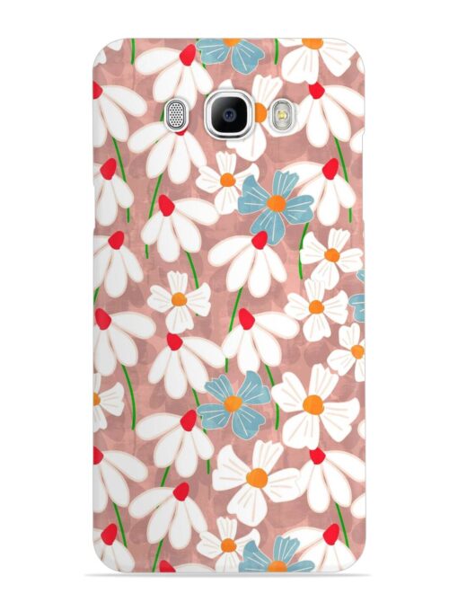 Abstract Petal Flowers Snap Case for Samsung Galaxy J7 (2016) Zapvi