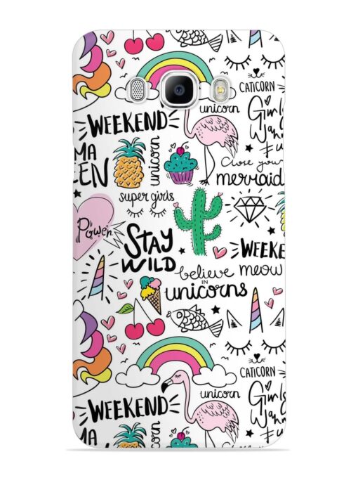 Unicorn Ice Cream Snap Case for Samsung Galaxy J7 (2016)