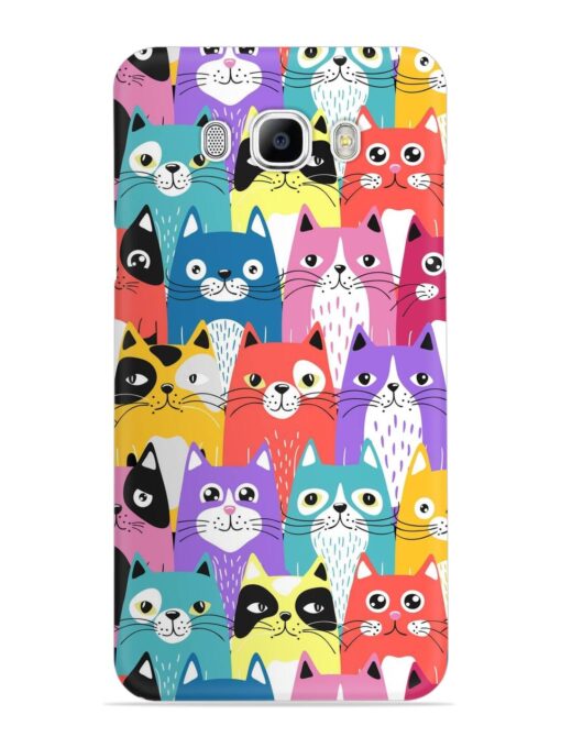 Funny Cartoon Cats Snap Case for Samsung Galaxy J7 (2016)