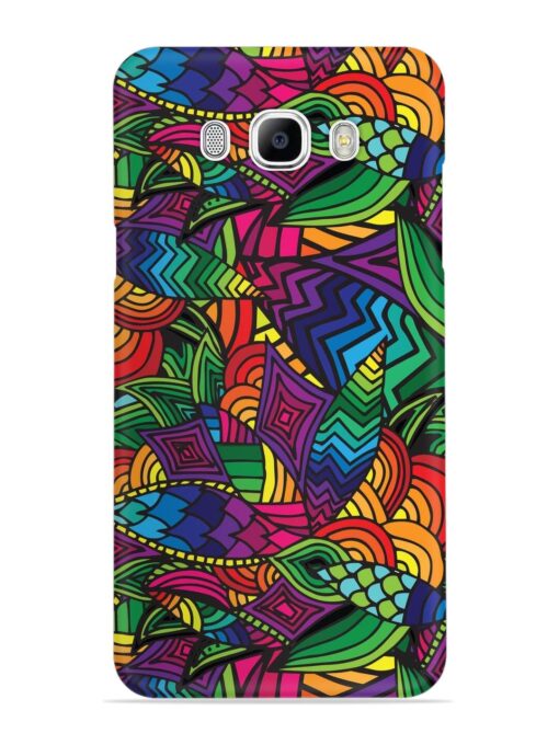 Abstract Multicolor Seamless Snap Case for Samsung Galaxy J7 (2016) Zapvi