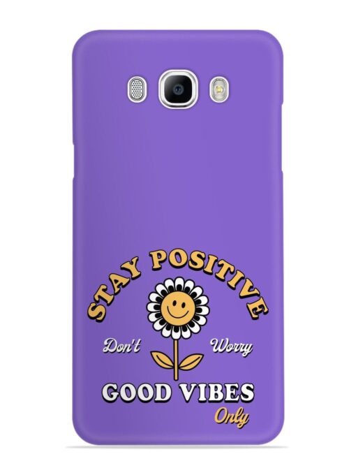 Retro Positive Flower Snap Case for Samsung Galaxy J7 (2016)