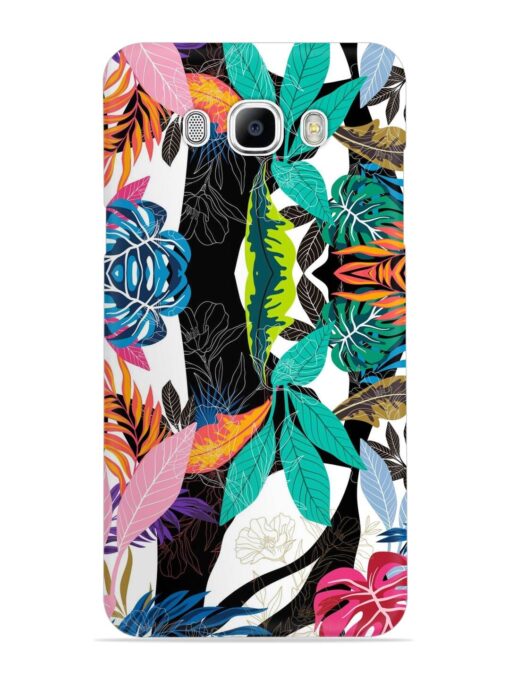 Floral Pattern Bright Snap Case for Samsung Galaxy J7 (2016)