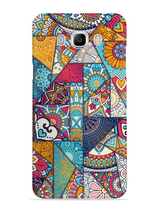 Patchwork Pattern Vintage Snap Case for Samsung Galaxy J7 (2016)