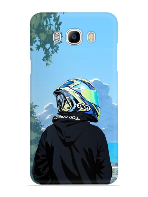 Rider With Helmet Snap Case for Samsung Galaxy J7 (2016)