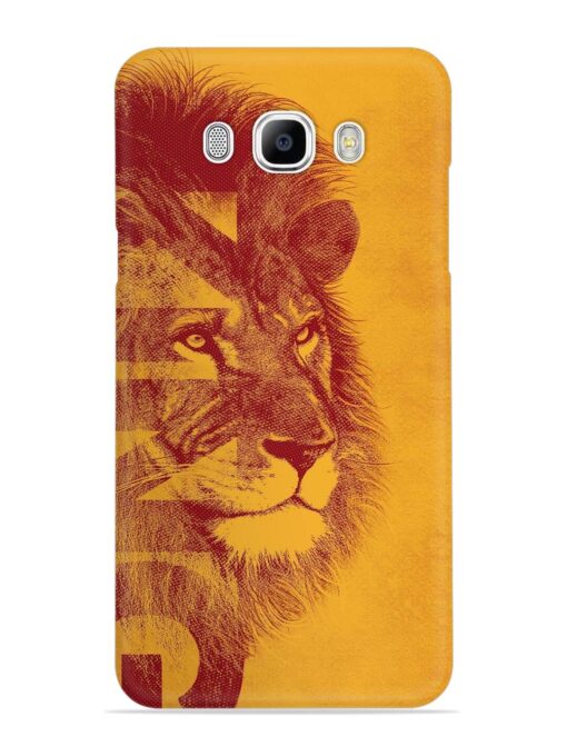 Gold Lion Crown Art Snap Case for Samsung Galaxy J7 (2016)