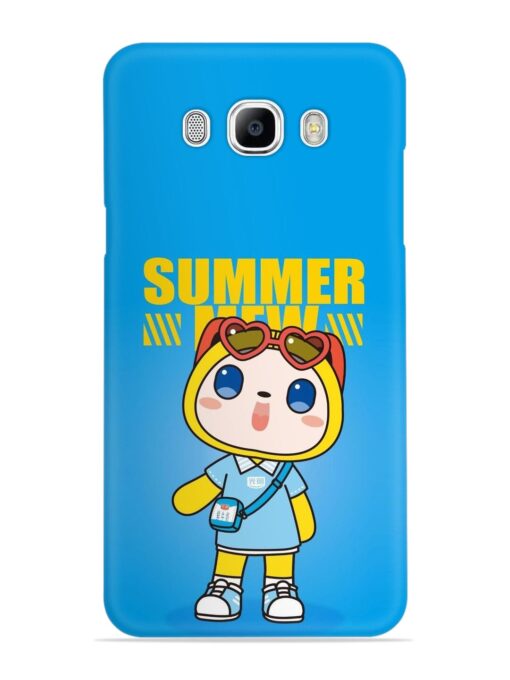 Summer Mew Cartoon Snap Case for Samsung Galaxy J7 (2016)