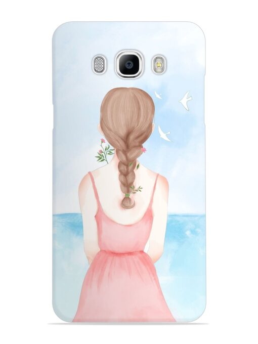 Watercolor Girl Vector Snap Case for Samsung Galaxy J7 (2016) Zapvi