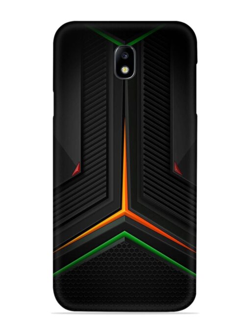 Orange Triangle Light Snap Case for Samsung Galaxy J7 (2017) Zapvi