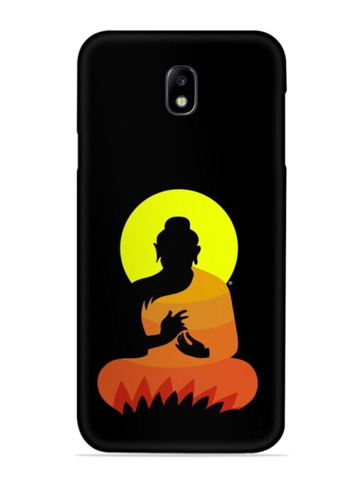 Buddha Art Black Snap Case for Samsung Galaxy J7 (2017) Zapvi