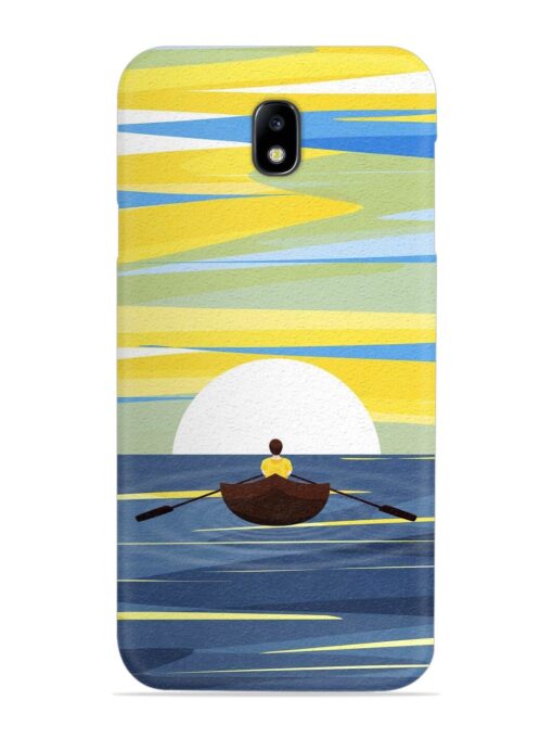 Rowing Person Ferry Paddle Snap Case for Samsung Galaxy J7 (2017)