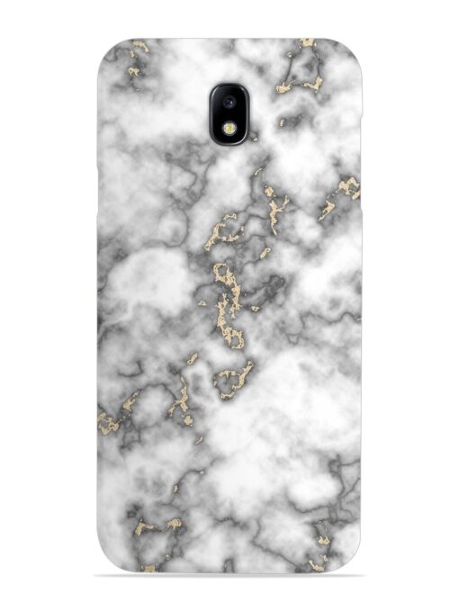 Gray And Gold Marble Snap Case for Samsung Galaxy J7 (2017) Zapvi