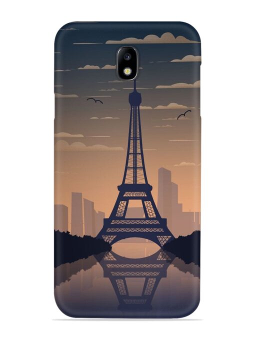 France Paris Eiffel Tower Gradient Snap Case for Samsung Galaxy J7 (2017) Zapvi