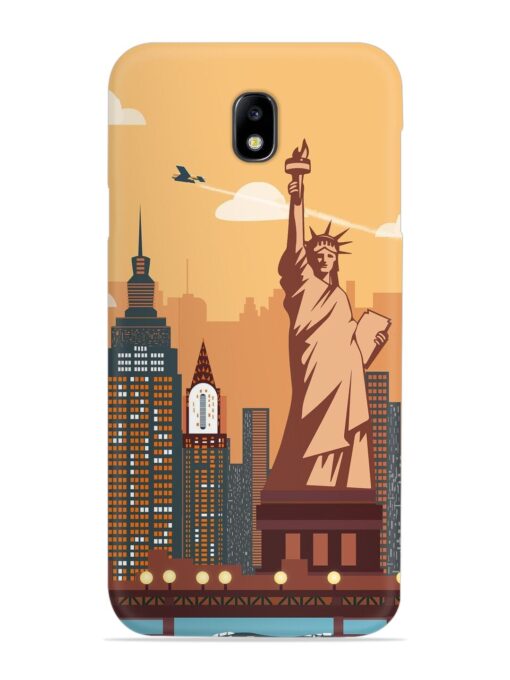 New York Statue Of Liberty Architectural Scenery Snap Case for Samsung Galaxy J7 (2017)