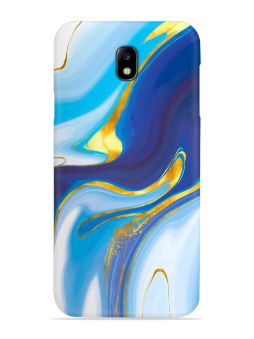 Watercolor Background With Golden Foil Snap Case for Samsung Galaxy J7 (2017)