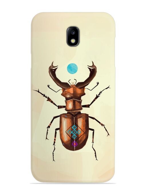 Stag Beetle Vector Snap Case for Samsung Galaxy J7 (2017) Zapvi