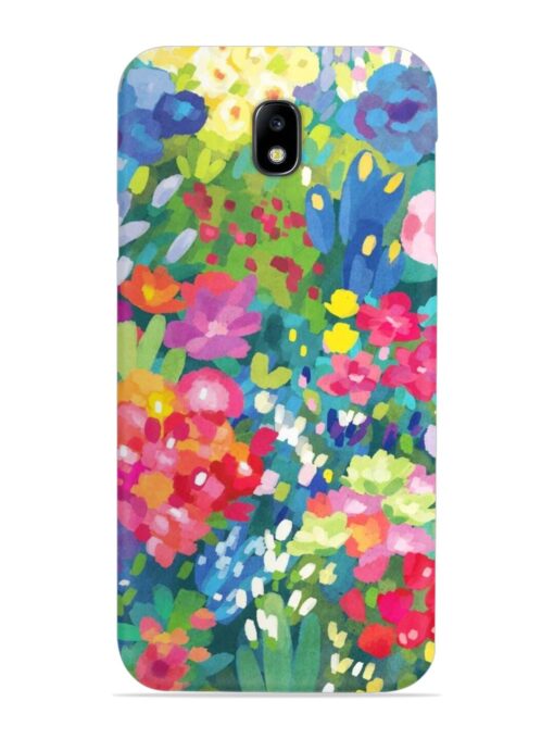 Watercolor Flower Art Snap Case for Samsung Galaxy J7 (2017)