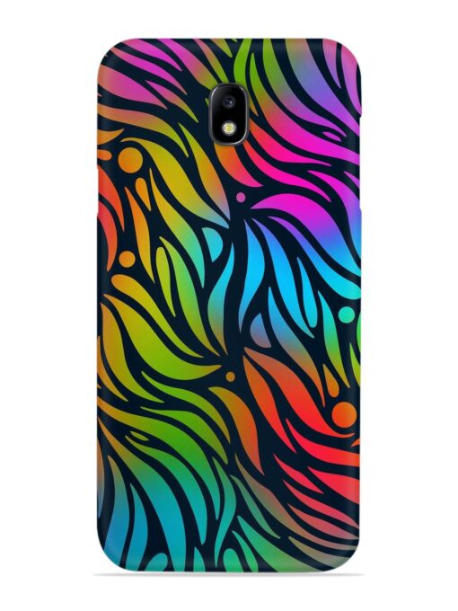 Abstract Leaf Design Snap Case for Samsung Galaxy J7 (2017) Zapvi