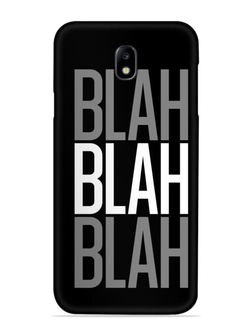 Blah Blah Blah Wallpaper Snap Case for Samsung Galaxy J7 (2017)