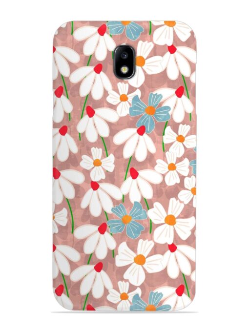 Abstract Petal Flowers Snap Case for Samsung Galaxy J7 (2017)