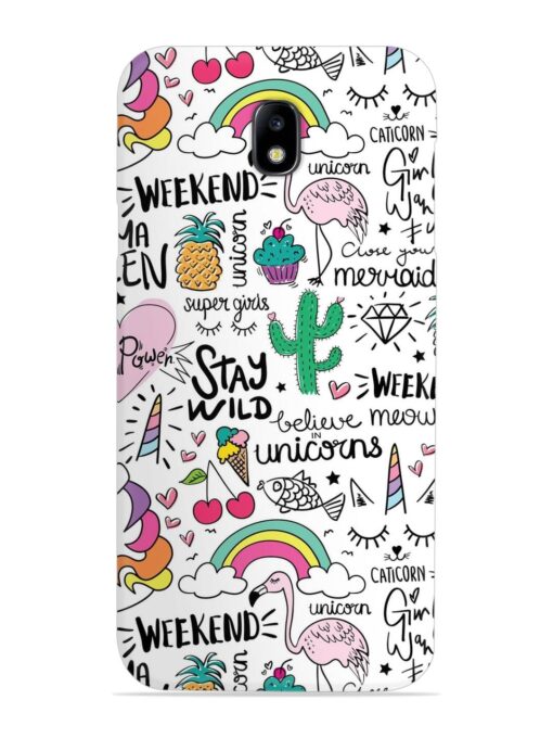 Unicorn Ice Cream Snap Case for Samsung Galaxy J7 (2017)