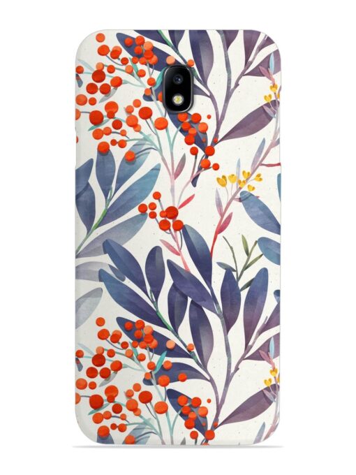 Seamless Floral Pattern Snap Case for Samsung Galaxy J7 (2017)