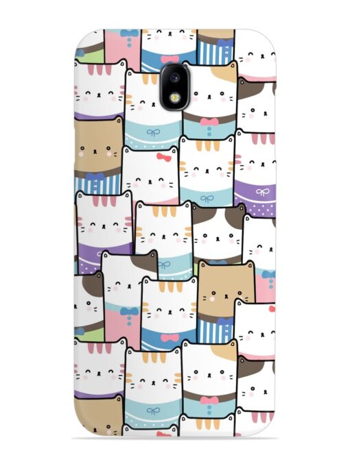 Cute Adorable Cat Snap Case for Samsung Galaxy J7 (2017)