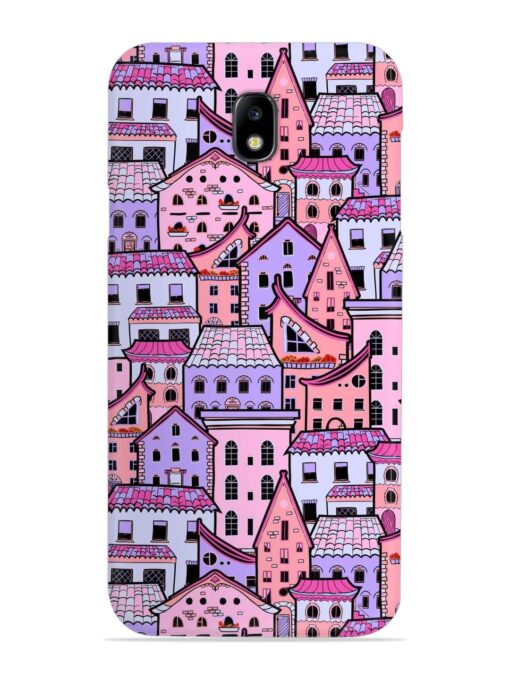 Seamless Pattern Houses Snap Case for Samsung Galaxy J7 (2017)