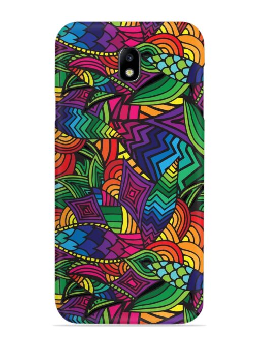 Abstract Multicolor Seamless Snap Case for Samsung Galaxy J7 (2017) Zapvi