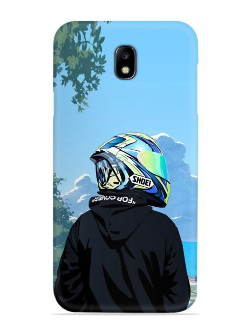 Rider With Helmet Snap Case for Samsung Galaxy J7 (2017)